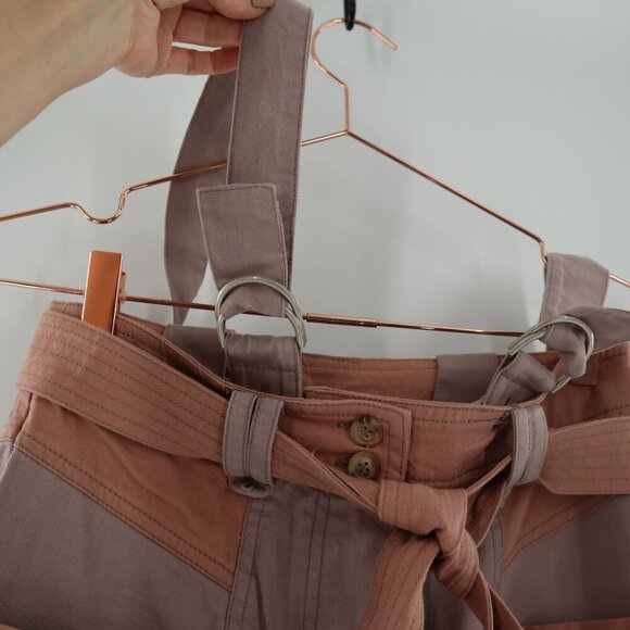 NEW Current Air New World Pant Womens Pegged Ankle Suspenders Carpenter Pockets - Picture 9 of 14